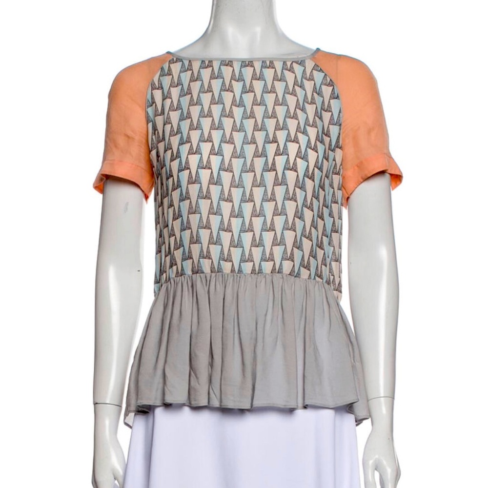 Rebecca Minkoff Silk Printed Blouse